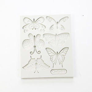 silicon gum paste mold-butterfly