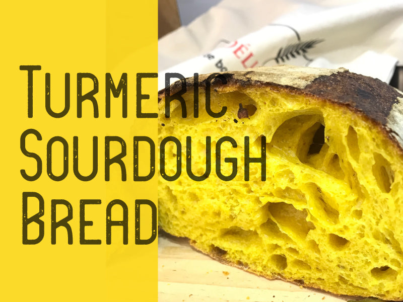 Turmeric Sourdough Bread Loaf