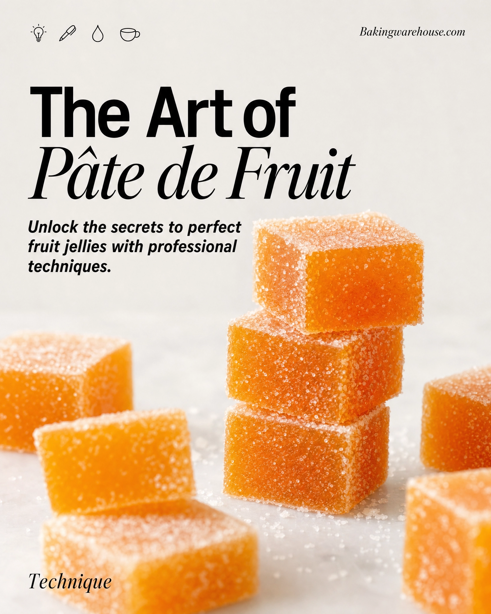 These elements will help your blog post rank better for terms like "professional pate de fruit recipe," "tartaric acid for fruit jelly," and "baking science."