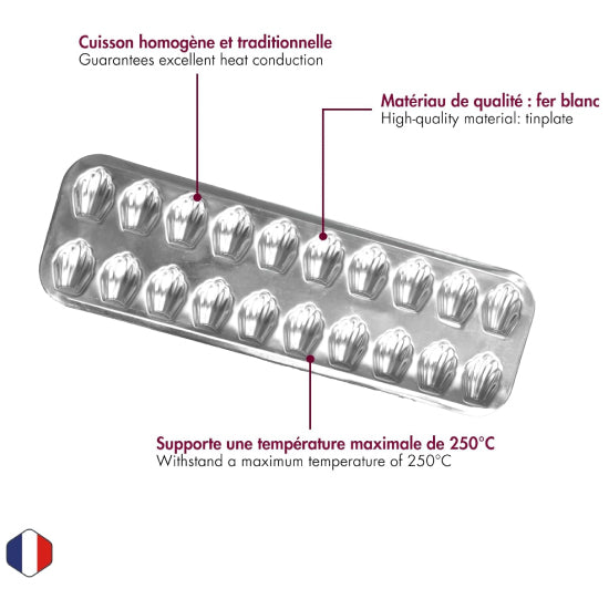 20 madeline bake form