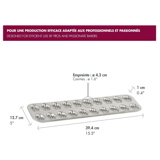 Mini madeleine bake form