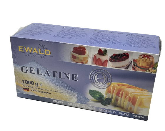 魚膠片銀級1千克Gelatin sheet 1 KG silver grade | Ewald