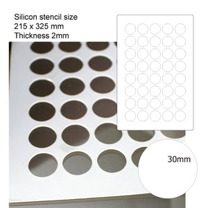 Silicon stencil 30mm round
