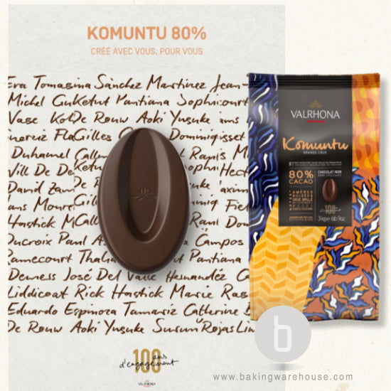 Valrhona Komuntu 80%  DARK chocolate 300G