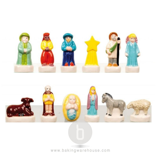 Nativity Scene for Galette des rois | ceramic baking bean