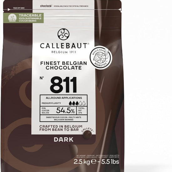 Callebaut 811 Dark Couverture 54% 2.5kg