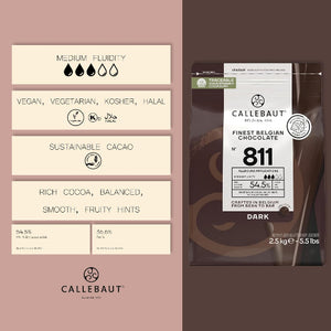 Callebaut 811 Dark Couverture 54% 2.5kg