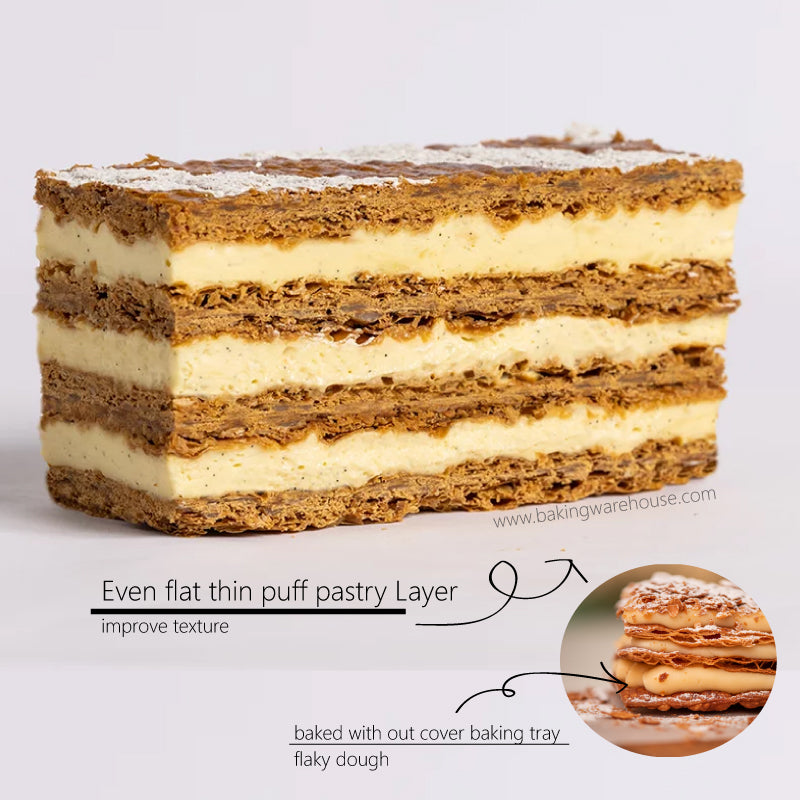 Perforated Puff pastry tray | mille feuille baking pan 40x30cm