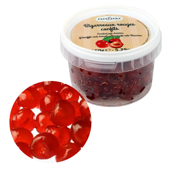 Candied Red Cherries 150gr -La Patelière