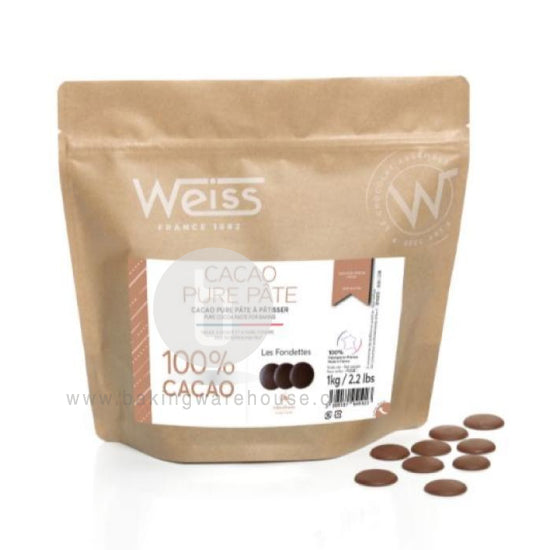 Weiss Cacao pure pâte 100% | cacao paste | 1KG