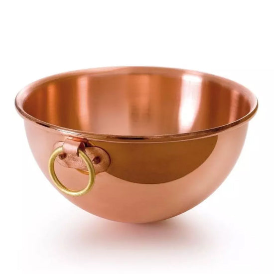 Copper bowl with ring  24 cm
