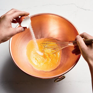 Copper bowl with ring  24 cm