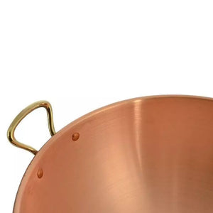 Copper bowl with ear handle  26cm