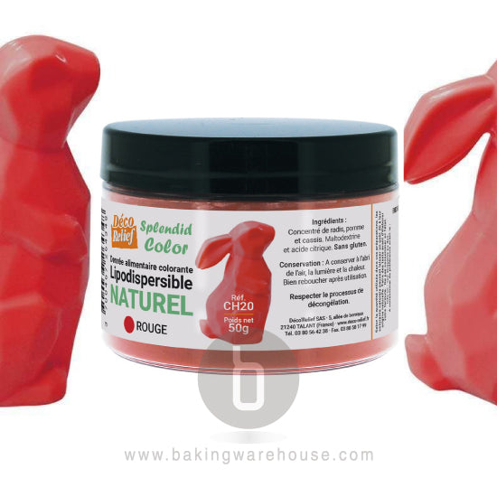 Natural RED food coloring 50g -Deco relief