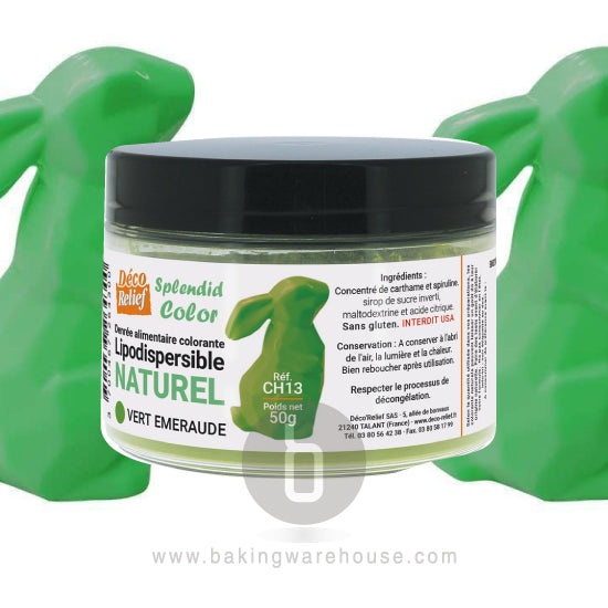 Natural GREEN food coloring 50g -Deco relief