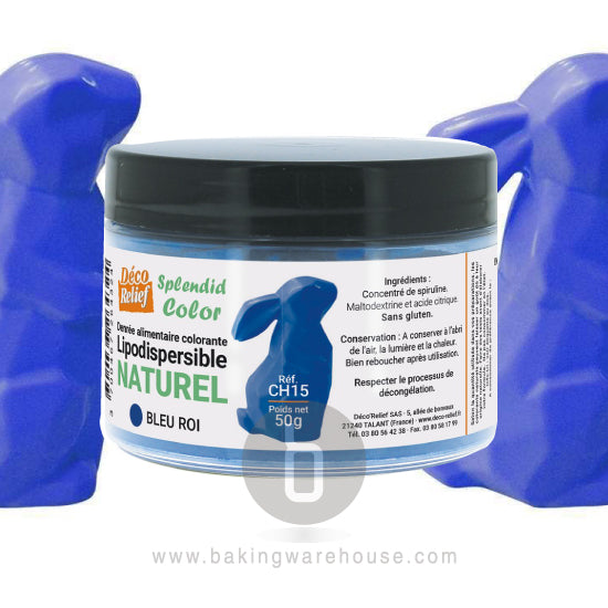 Natural KING BLUE food coloring 50g -Deco relief