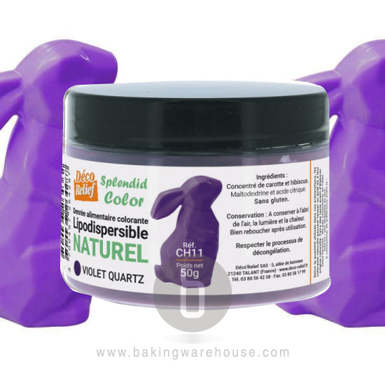 Natural VIOLET food coloring 50g -Deco relief