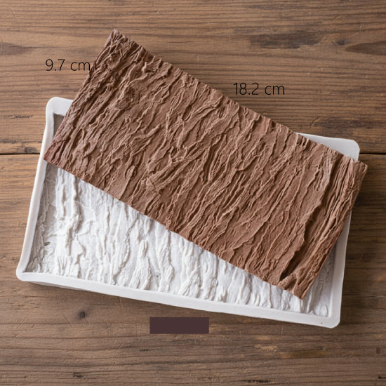 Silicon mold -wood bark pattern