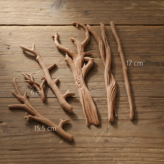 Silicon mold -wooden branches