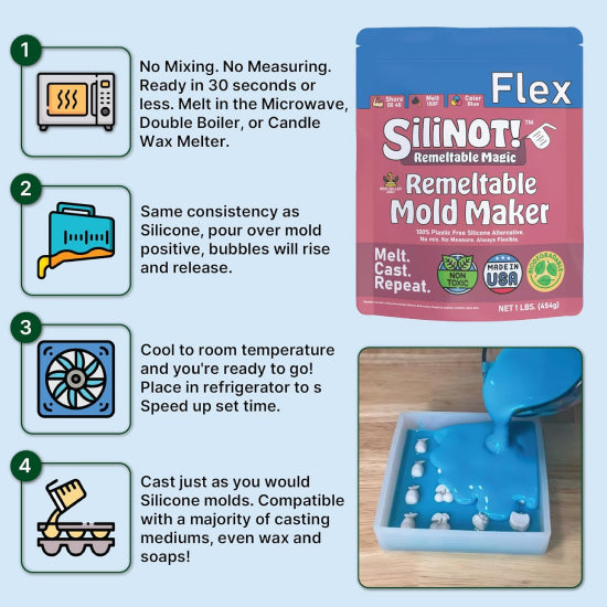 Food grade Silicon casting mold -Remeltable-Reusable