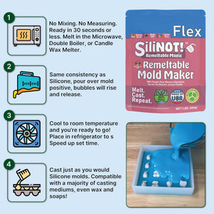 Food grade Silicon casting mold -Remeltable-Reusable