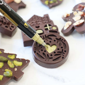 Gold edible pen dual tip