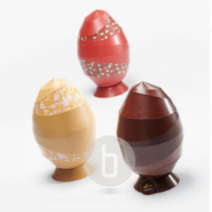 Valrhona  Chocolate Egg mold 14cm- Origami egg mold