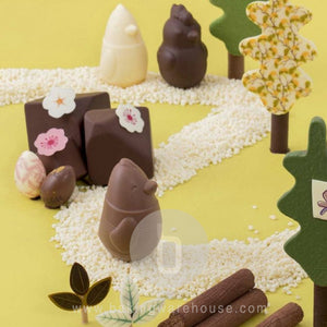 Valrhona  Chocolate Egg mold 7 cm-Chick family mold