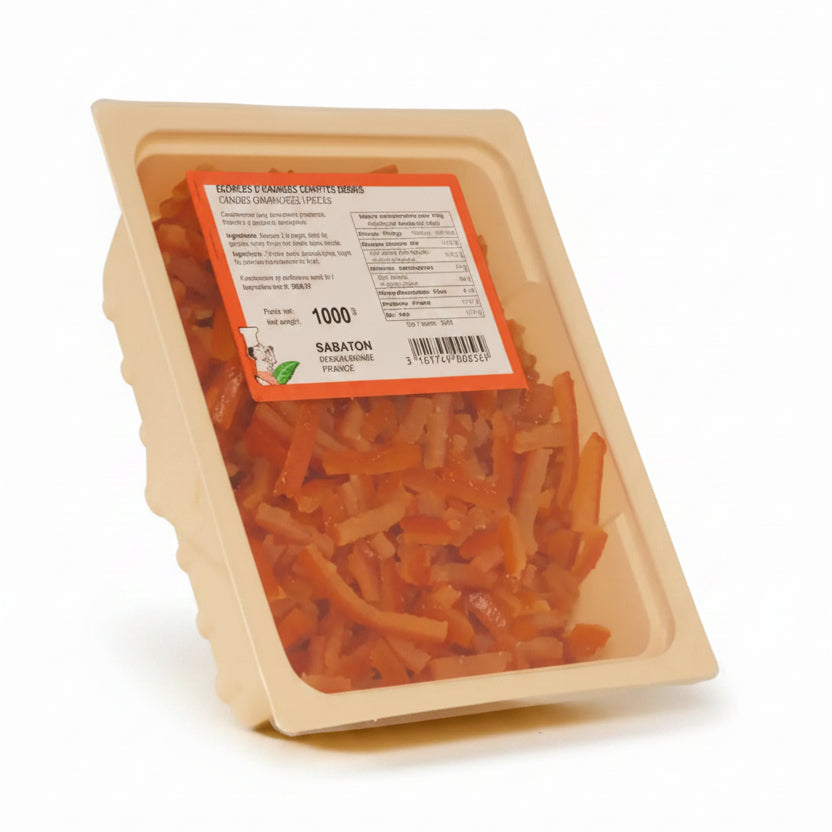 Sabaton Candied Orange peel assorted length strip 1 kg
