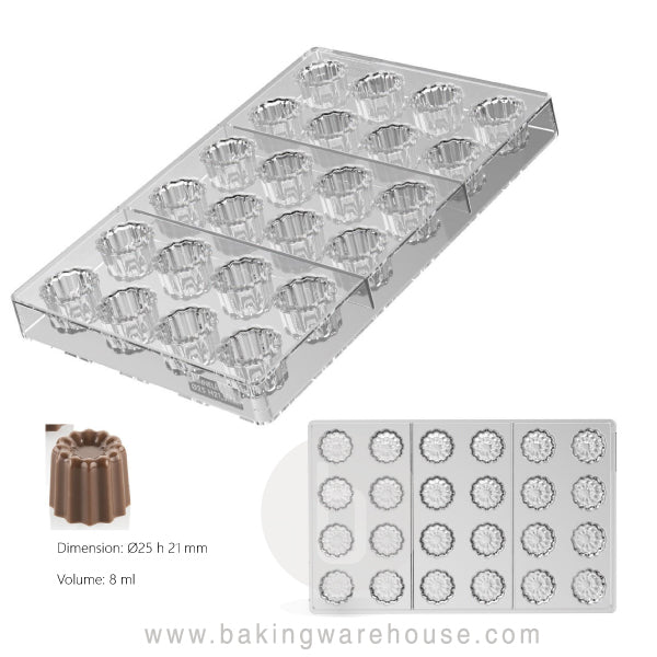 Cannelé Chocolate mold - Silikomart