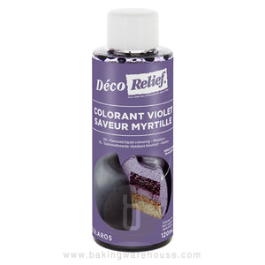 Purple Liquid Food Coloring - Blueberry Flavor 120ml | Deco Relief