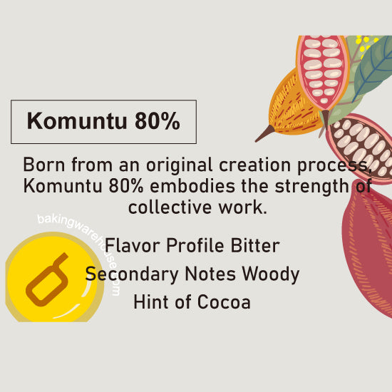 Valrhona Komuntu 80%  DARK chocolate 300G