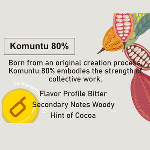 Valrhona Komuntu 80%  DARK chocolate 300G