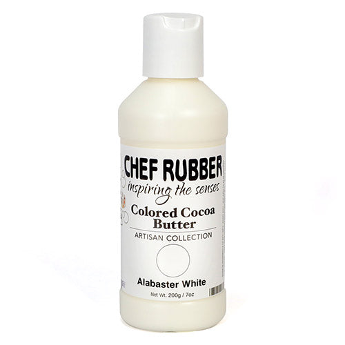 Chef Rubber colored cocoa butter 200g/7oz | Alabaste White