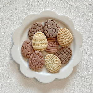 Egg cookie press and cookier