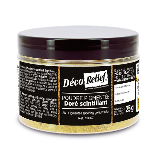 Pigmented sparkling gold powder- Metallic powder CH167