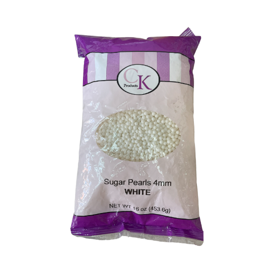 sugar pearl 4mm white