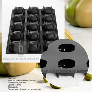 Pavoni single pastry silicon mold Pistachio