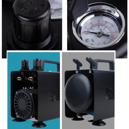 Airbrush compressor pump black