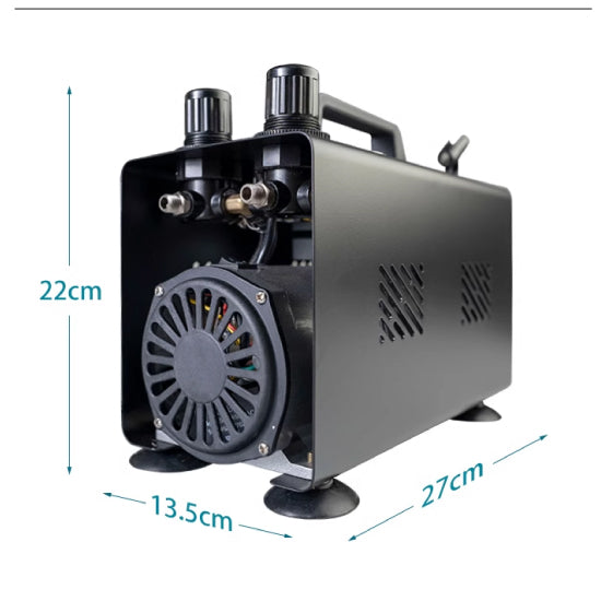 Airbrush compressor pump black