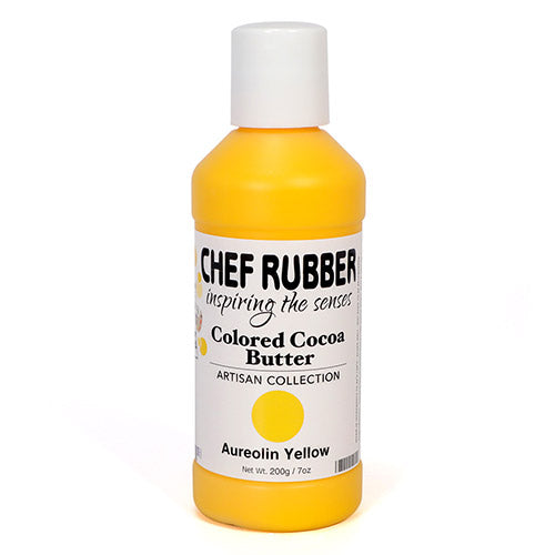 Chef Rubber Colored cocoa butter 200g/7oz | Aureolin Yellow