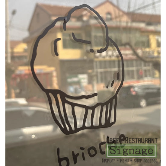 Cafe Bakery window decal | Static sticker