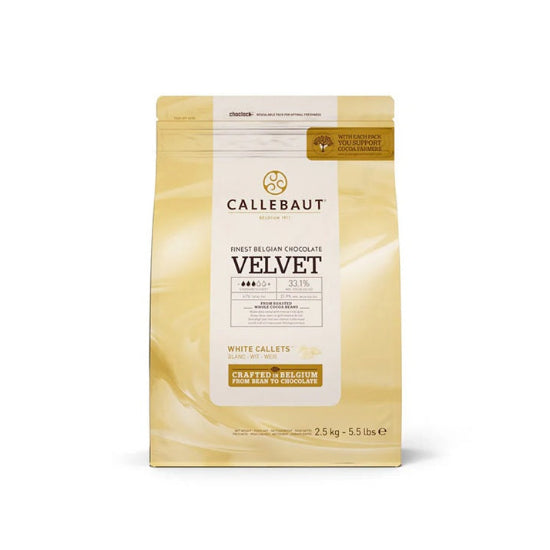 Callebaut white Couverture velvet 34% 2.5kg