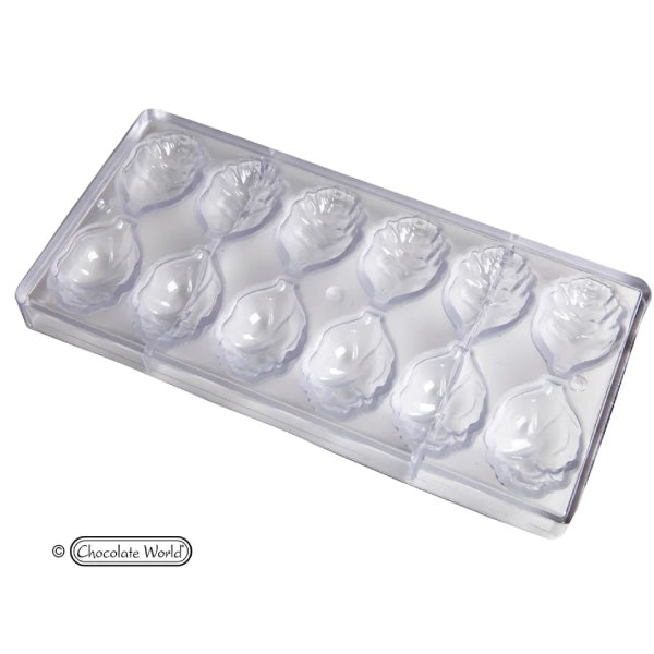 Chocolate Mold Rose open  CW1550