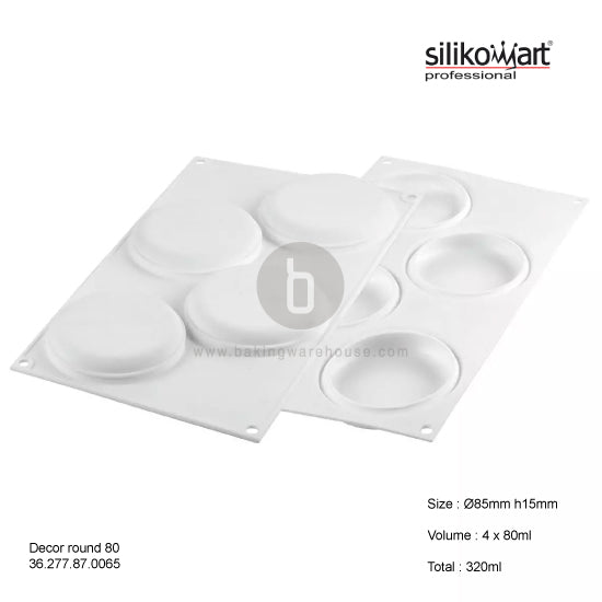 Silikomart Deco round 80