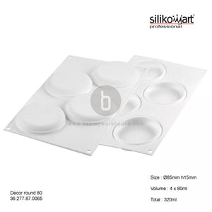 Silikomart Deco round 80