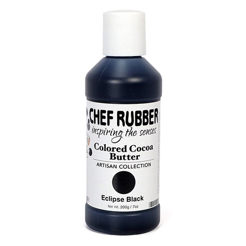 Chef Rubber colored cocoa butter 200g/7oz | Eclipse Black