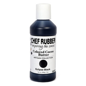 Chef Rubber colored cocoa butter 200g/7oz | Eclipse Black