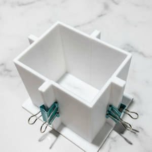 Silicon mold casting frame - square 8 x 8 x 5 cm