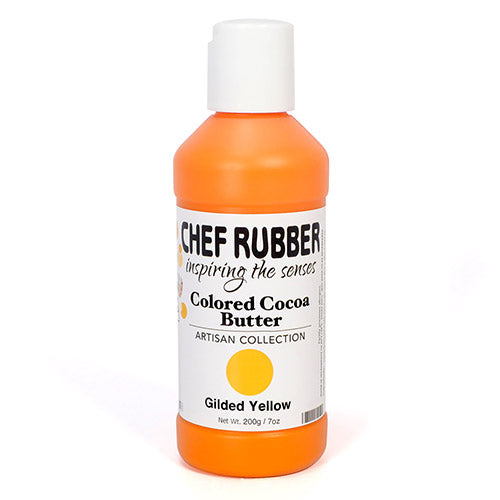 Chef Rubber colored cocoa butter 200g/7oz | Gilded Yellow